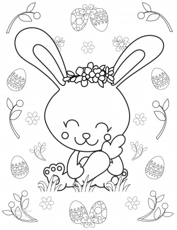 Cute Easter Coloring Pages - Free Printables!
