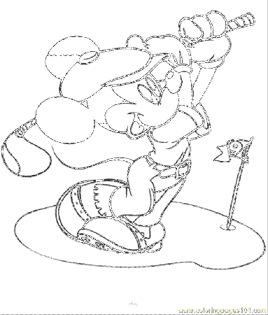 Mickey Golf Coloring Page for Kids - Free Mickey Mouse Printable Coloring  Pages Online for Kids - ColoringPages101.com | Coloring Pages for Kids