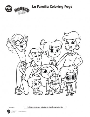 La Familia Coloring Page | Kids Coloring Pages | PBS KIDS for Parents