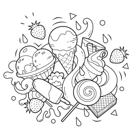 Sweet Coloring Pages