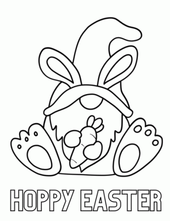 Free Printable Easter Gnomes Coloring Pages | FaveCrafts.com