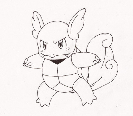 Wartortle Coloring Pages to Print - Free Pokemon Coloring Pages