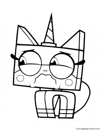 Unikitty Coloring Page 07 | Coloring Page Central
