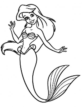 Awesome Disney Princess Ariel Coloring Page : Coloring Sun