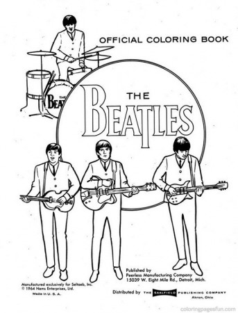 the beatles coloring printable - Google Search | Beatles drawing ...