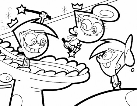Fairly oddparents coloring pages printable