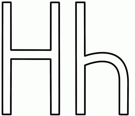 letter h coloring pages | Only Coloring Pages