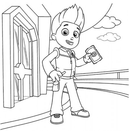 Ryder Paw Patrol Coloring Page - Free Printable Coloring Pages for Kids