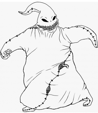 Oogie Boogie Coloring Page - Free Printable Coloring Pages for Kids