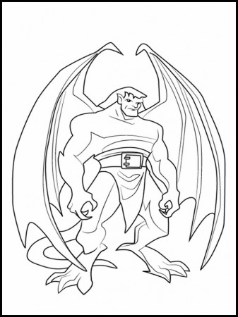 Gargoyles Printable Coloring Book 4