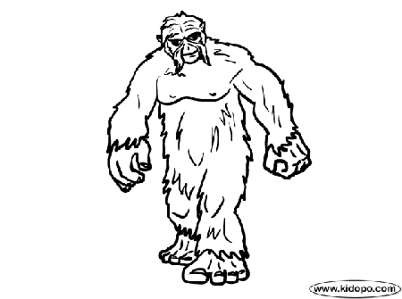 Yeti Coloring Pages - Coloring Pages Kids 2019