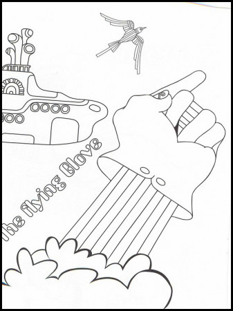 The Beatles Printable Coloring Pages 19