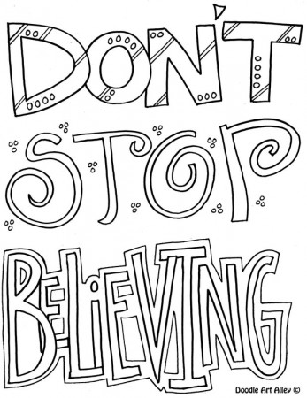 Attitude Quote Coloring Pages - DOODLE ART ALLEY