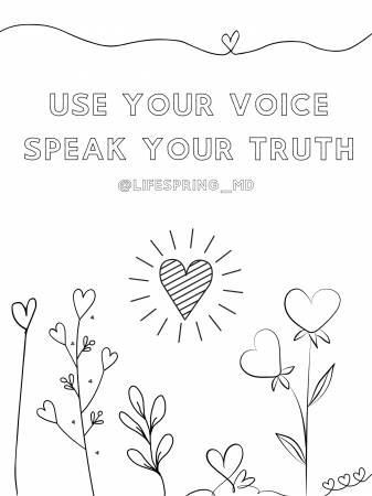 Coloring Pages — LifeSpring Counseling Services — Towson, MD 21204 —  LifeSpring Counseling Services Towson, MD