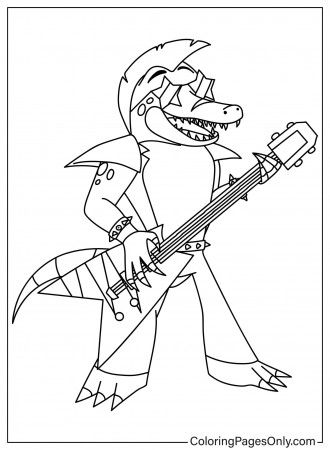 Montgomery Gator Coloring Page to Print ...