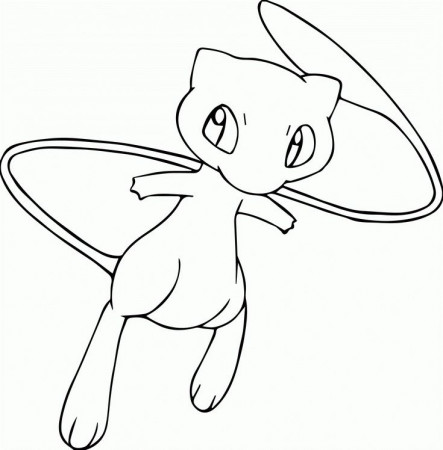 printable mew coloring pages | Pokemon coloring pages, Cartoon coloring  pages, Pokemon mew