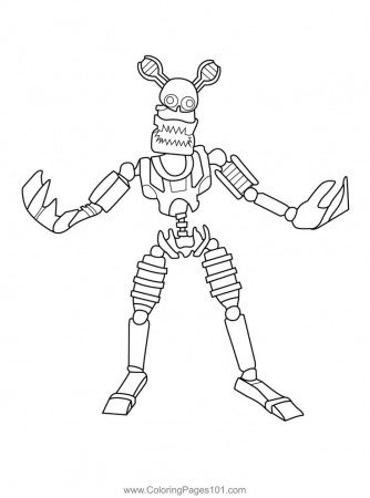 Nightmare Endo FNAF Coloring Page ...