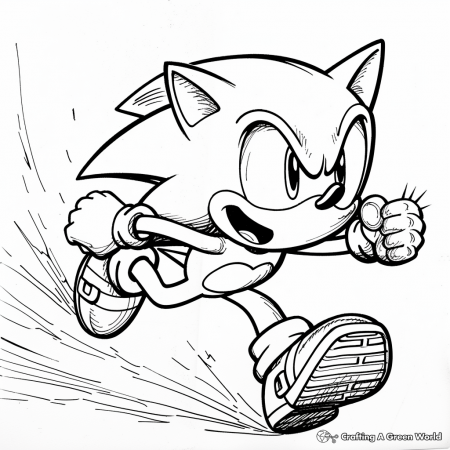 Super Sonic Coloring Pages - Free ...