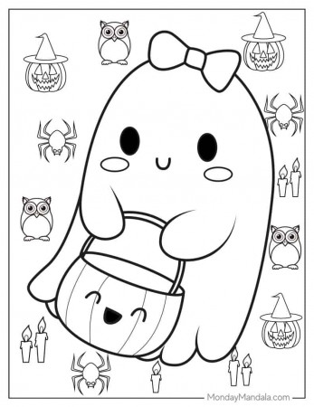 30 Ghost Coloring Pages (Free PDF ...