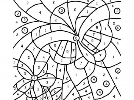 8+ Number Coloring Pages