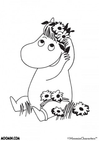 moomin colouring pages uwu