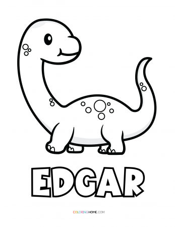 Edgar dinosaur coloring page