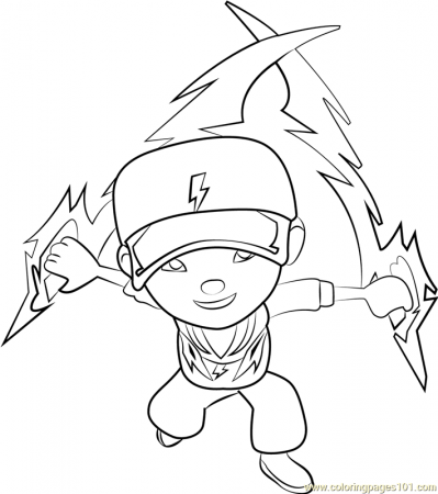 BoBoiBoy Thunderstorm Coloring Page for Kids - Free BoBoiBoy Printable Coloring  Pages Online for Kids - ColoringPages101.com | Coloring Pages for Kids