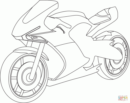 Sport Bike coloring page | Free Printable Coloring Pages