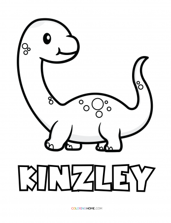 Kinzley dinosaur coloring page