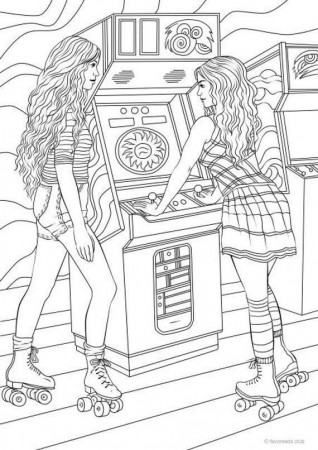cool arcade coloring page : r/coolcoloringpages