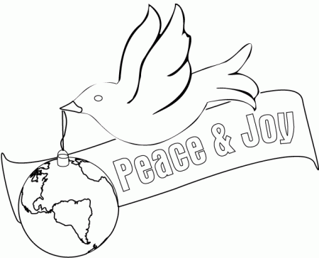 Printable Peace Coloring Page
