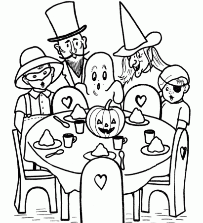 Kids Halloween Coloring Pages : Happy Halloween Coloring Page ...