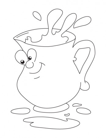 Milk jug snowman coloring pages