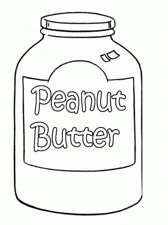 Peanut Butter Coloring Pages - Best ...