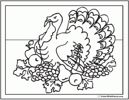 Thanksgiving Coloring For Kids: Customizable