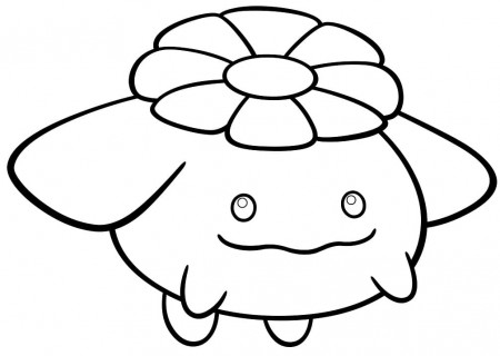 Cute Skiploom Coloring Page - Free Printable Coloring Pages for Kids