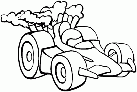 Coloring Pages | Free Racing Car Parking Coloring Pages