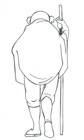 Mahatma Gandhi 5 Coloring Page - Free Printable Coloring Pages for Kids