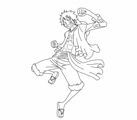 Coloriage Luffy One Piece - télécharger et imprimer gratuit sur  ColoriageEnfant.Com