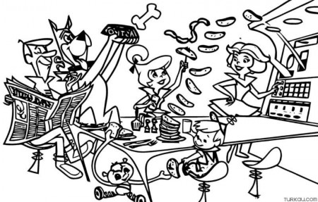 Jetsons Family Coloring Page » Turkau