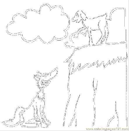 The Wolf And The Kid Coloring Page for Kids - Free Wolf Printable Coloring  Pages Online for Kids - ColoringPages101.com | Coloring Pages for Kids