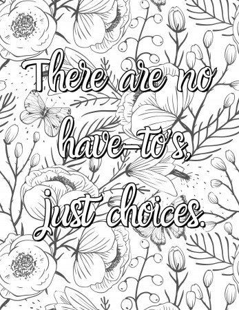 Mental Wellness Coloring Pages - Etsy