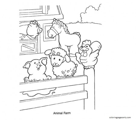 Free Farm Animal 6 Coloring Pages - Farm Animal Coloring Pages - Coloring  Pages For Kids And Adults