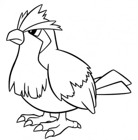Pidgey 1 Coloring Page - Free Printable Coloring Pages for Kids
