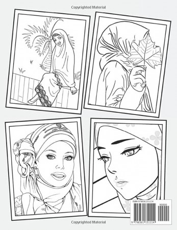Muslim Hijab Girls Coloring Book: Beautiful Colouring Pages Of Muslim Hijab  Girls To Color And Stress Relief : Abbey, Megan: Amazon.sg: Books