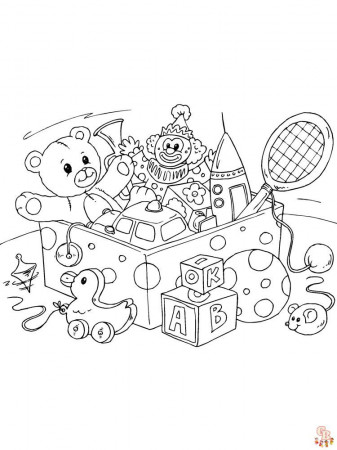 Toys Coloring Pages for Kids Free Printable Toys Coloring Pages