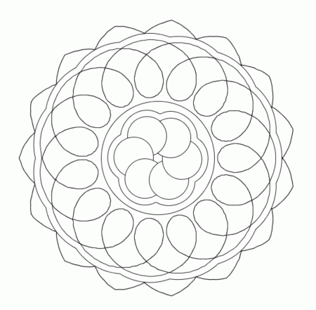 Easy Mandala Coloring Pages | Mandala Coloring pages of ...