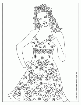 Fashion Coloring Pages at Nicole's Coloring Pages