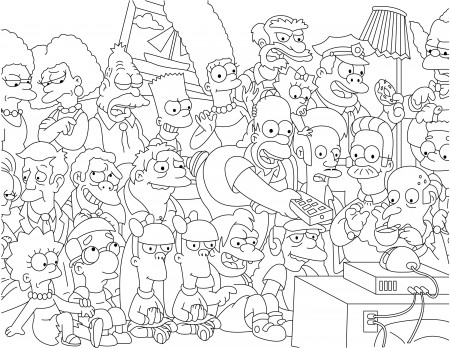 The Simpsons Coloring Pages the Simpsons Png Coloring Pages - Etsy