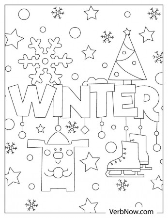 Free WINTER Coloring Pages & Book for Download (Printable PDF) - VerbNow